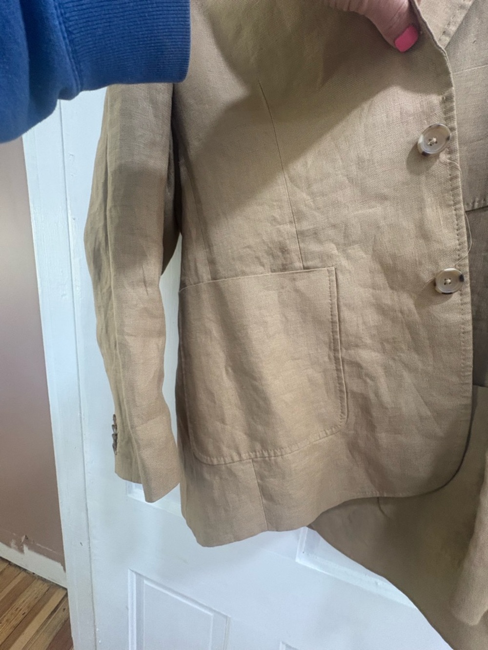 VINTAGE BANANA REPUBLIC MENS LINEN BLAZER - Picture 2 of 9
